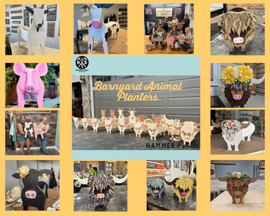 05-02-24 Paint a Barnyard Animal Planter Workshop 6pm