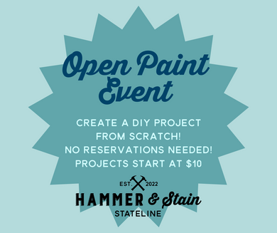 06-30-24 Drop In for Open Paint and Crafting! 11am-3pm