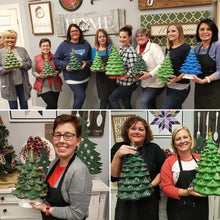 Sarah's Home Paint Party-Vintage Ceramic Trees