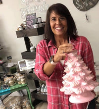 Sarah's Home Paint Party-Vintage Ceramic Trees