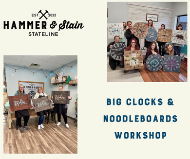11-02-25 Big Clocks and Noodleboards (Stove Covers) Workshop 1pm