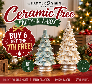 Ceramic Christmas Tree Party-in-a-Box BUY 6, GET THE 7TH FREE!