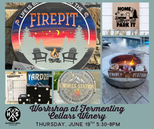 06-19-25 (Thursday) Boards, Trays, Boxes & Yardzee Workshop at Fermenting Cellars Winery 5:30-8pm