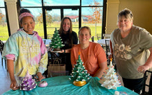 Sarah's Home Paint Party-Vintage Ceramic Trees