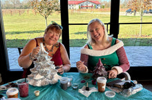 Sarah's Home Paint Party-Vintage Ceramic Trees