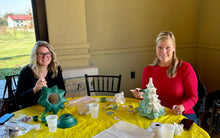 Sarah's Home Paint Party-Vintage Ceramic Trees