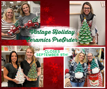 Vintage Ceramics Pre-Order(closes 9/9) Pick Your Date Workshop!