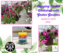 03-20-25 Hanging Basket and Candle Art Workshop 6pm