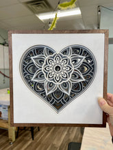 02-05-26 Dimensional Layered Heart Wood Art 6pm