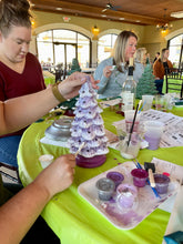 Sarah's Home Paint Party-Vintage Ceramic Trees
