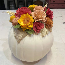08-26-26 Fall Dip Dye Wood Flower Arrangement 6pm
