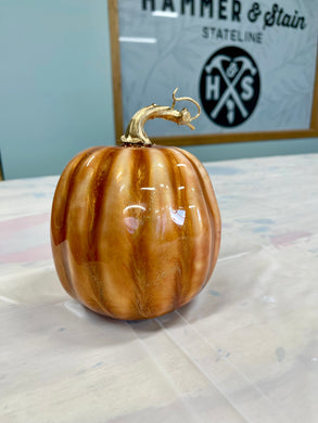 10-02-25 Resin Pour Pumpkins 6pm