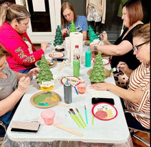 Sarah's Home Paint Party-Vintage Ceramic Trees