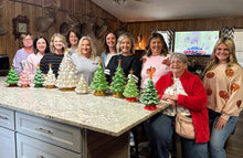 Sarah's Home Paint Party-Vintage Ceramic Trees