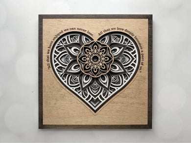 02-05-26 Dimensional Layered Heart Wood Art 6pm