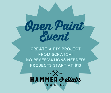 11-23-24 Drop In for Open Paint and Crafting! 10am-1pm