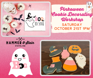 10-21-23 Pinkoween Cookie Decorating Workshop 1pm