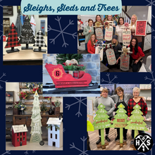 12-01-23 Dashing Thru the Snow! Sleds, Sleighs & Trees with Minwax 6pm