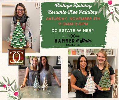 11-04-23 (Saturday) Vintage Holiday Ceramic Trees at DC Estate Winery 11:30am