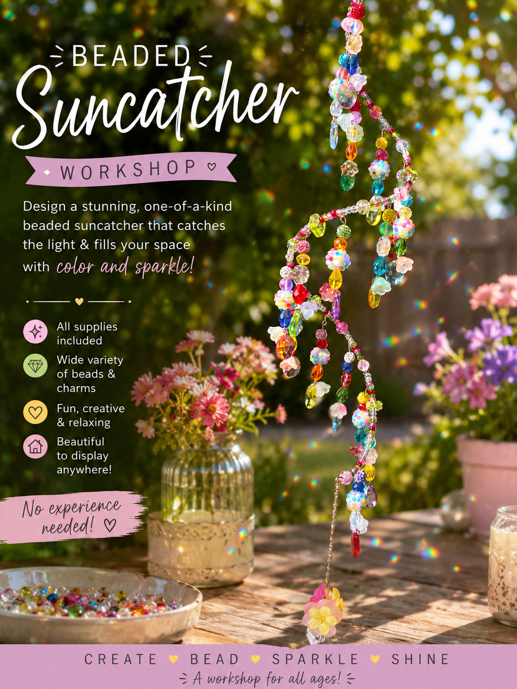 07-09-26 Create Your Own Beaded Crystal Suncatcher 6pm