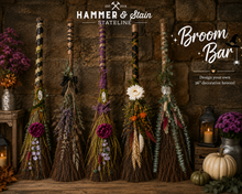 10-07-26 Broom Bar: Create Your Own Witchy Broom 5-7pm at Timber Hill Winery