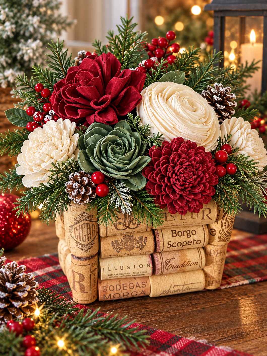 11-8-26 Cork & Blooms: Holiday Wood Flower Workshop at After the Vine 1-3pm