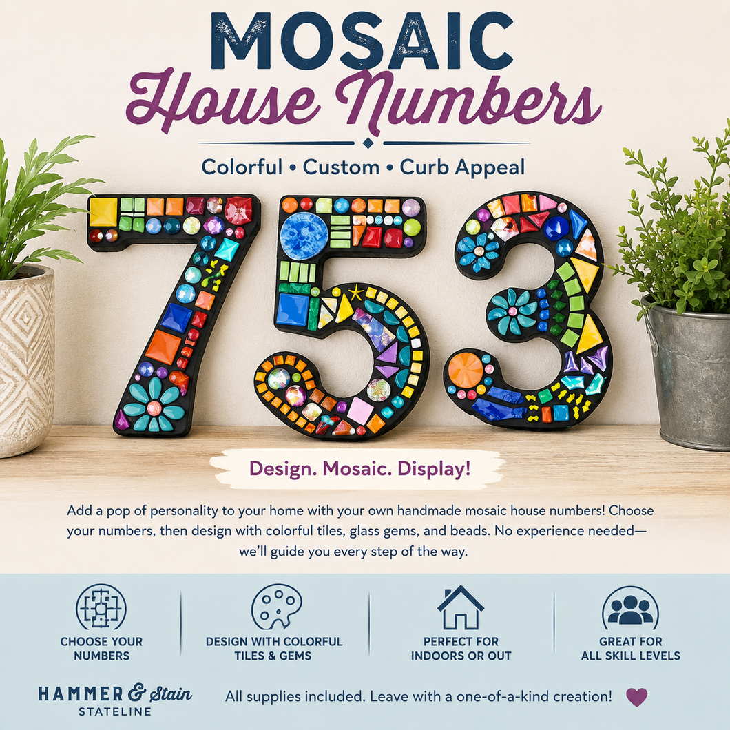 08-22-26 Mosaic House Number Workshop 10am