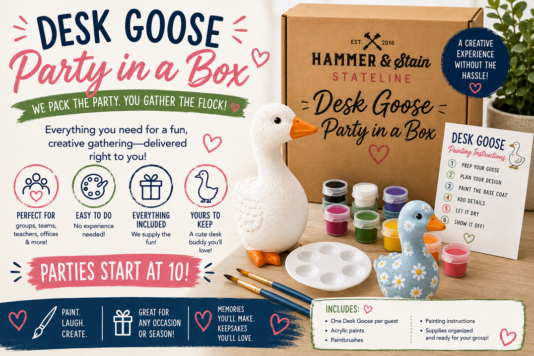 Desk Goose Party in a Box