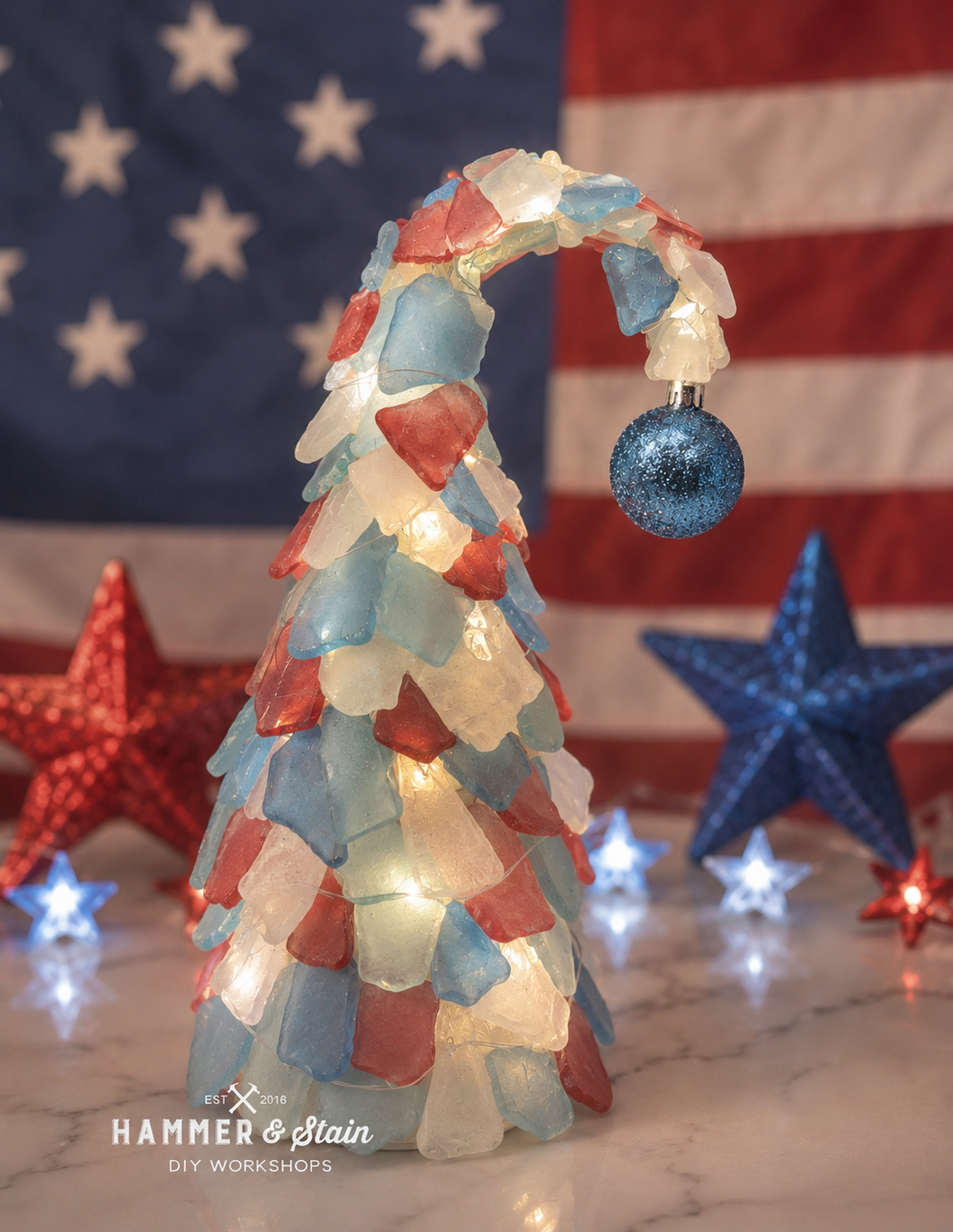 06-17-26 Patriotic Sea Glass Workshop 6pm