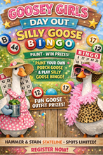 07-16-26 Goosey Girls Day Out: Paint Your Own Porch Goose 6pm SOLD OUT